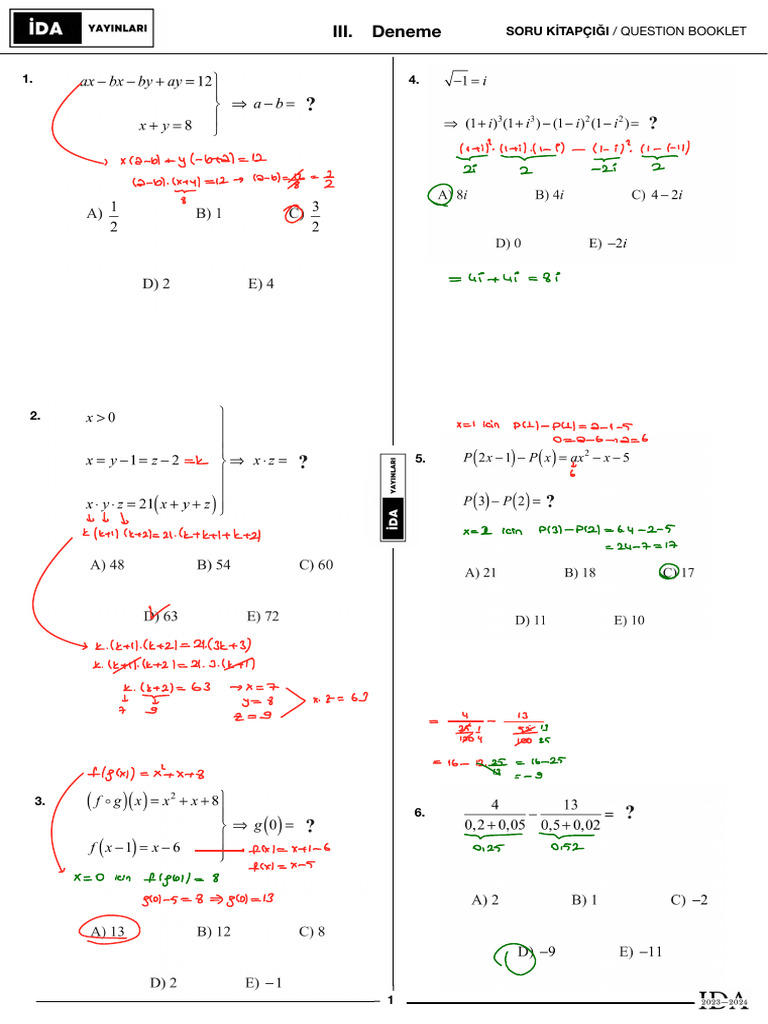 Mini Matematik 3 | PDF