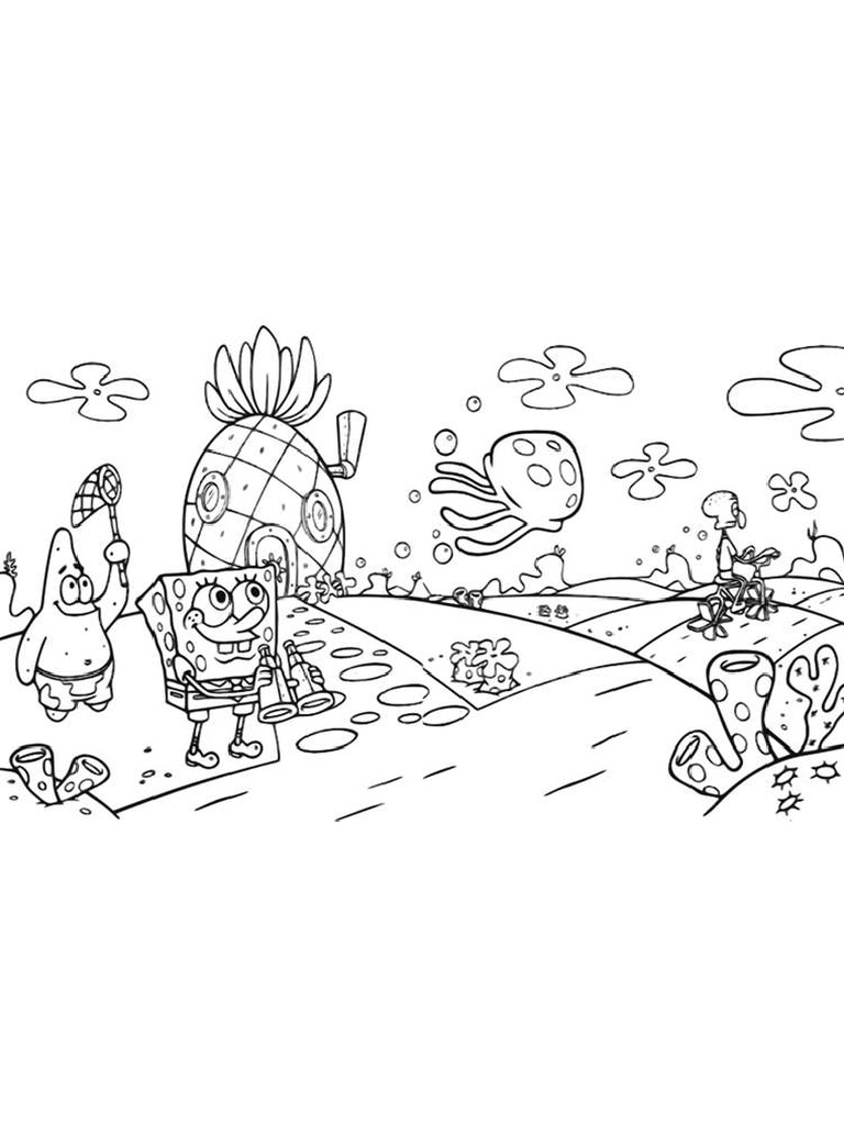 Bob Esponja para Colorir6 | PDF