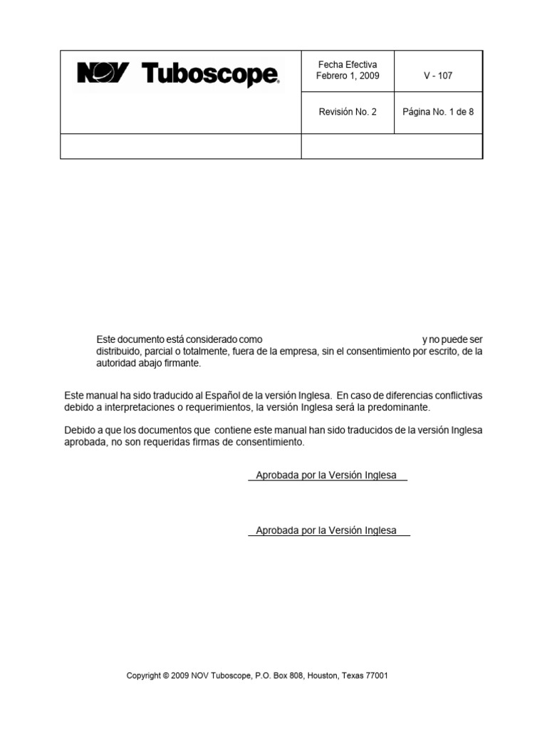 SOP V-107 ELEVATOR INSPECTION R02 Spanish | PDF | Computers