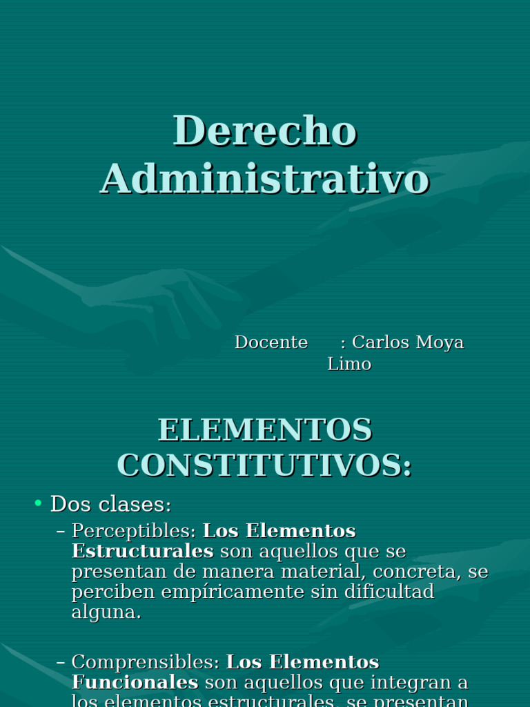Clase 2 Elementos Constitutivos | PDF