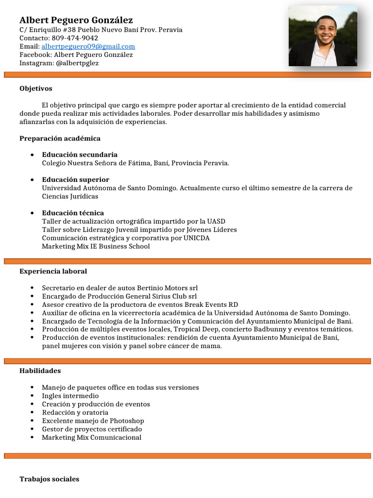 Albert Peguero González CV | PDF