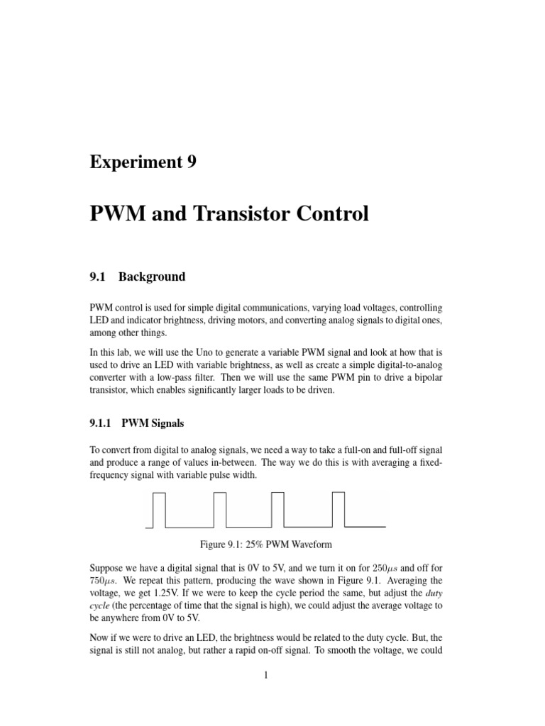 Experiment 9 Manual | PDF