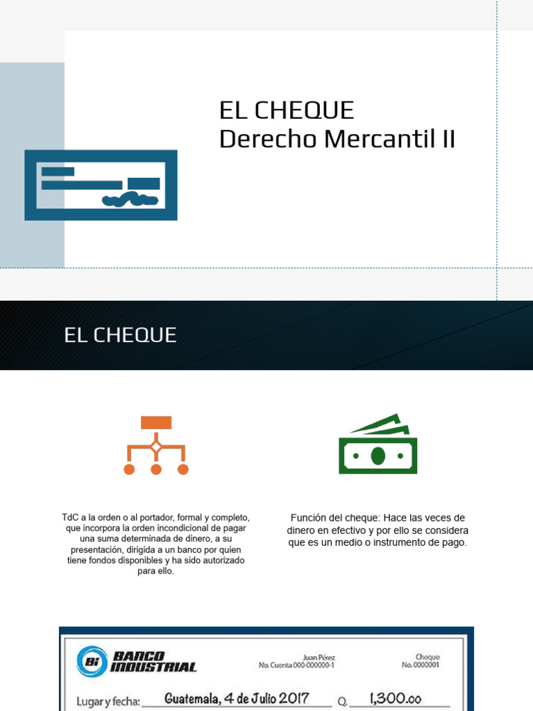 El Cheque | PDF
