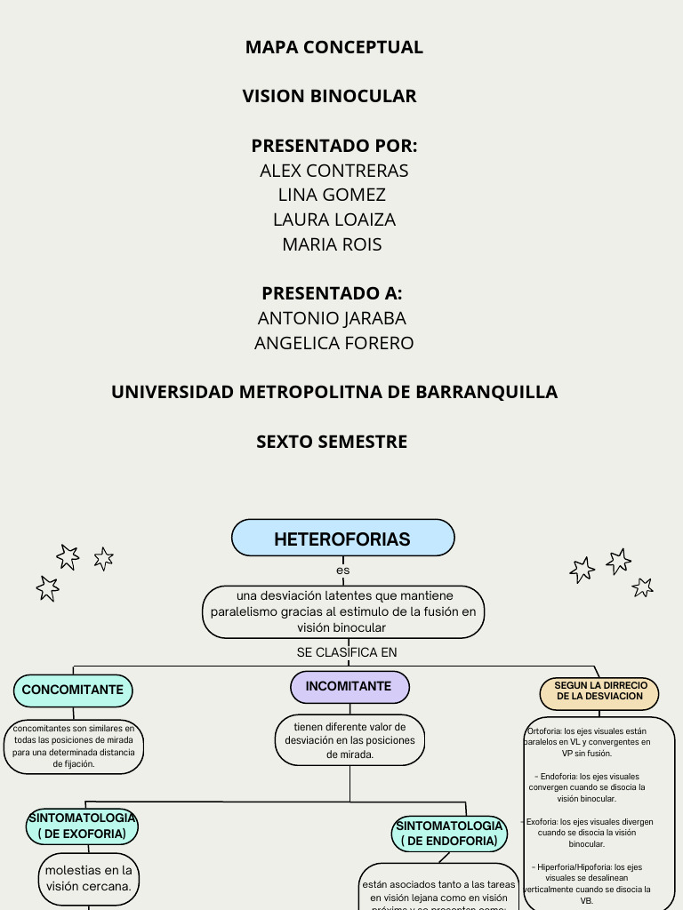 Mapa Conceptual Vision Binocular1 | PDF