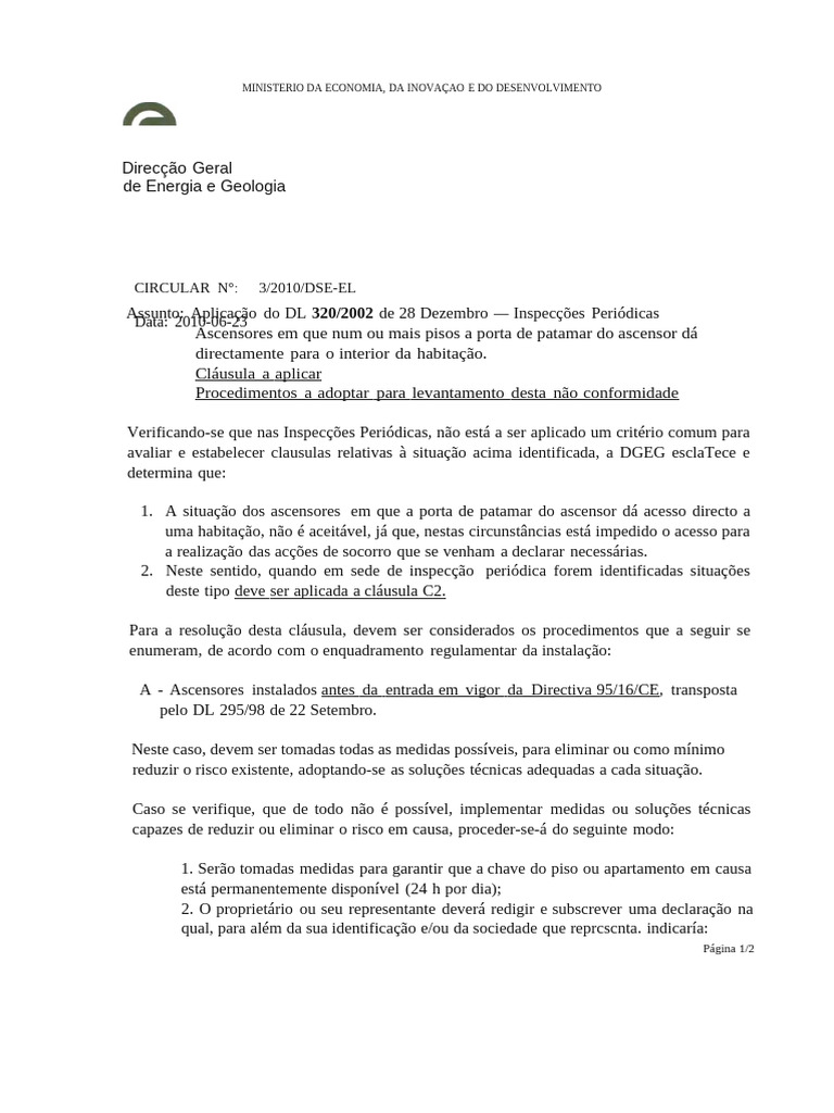 Circular N - 3 Da DGEG | PDF