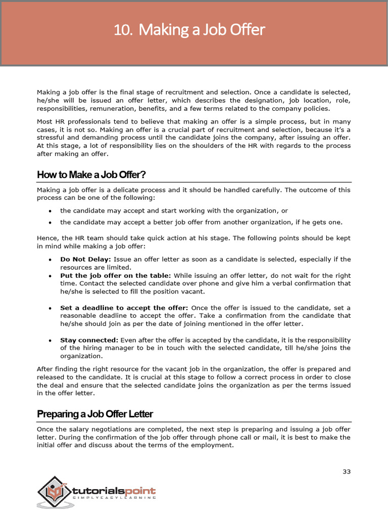 Recruitment and Selection Tutorial-36 | PDF