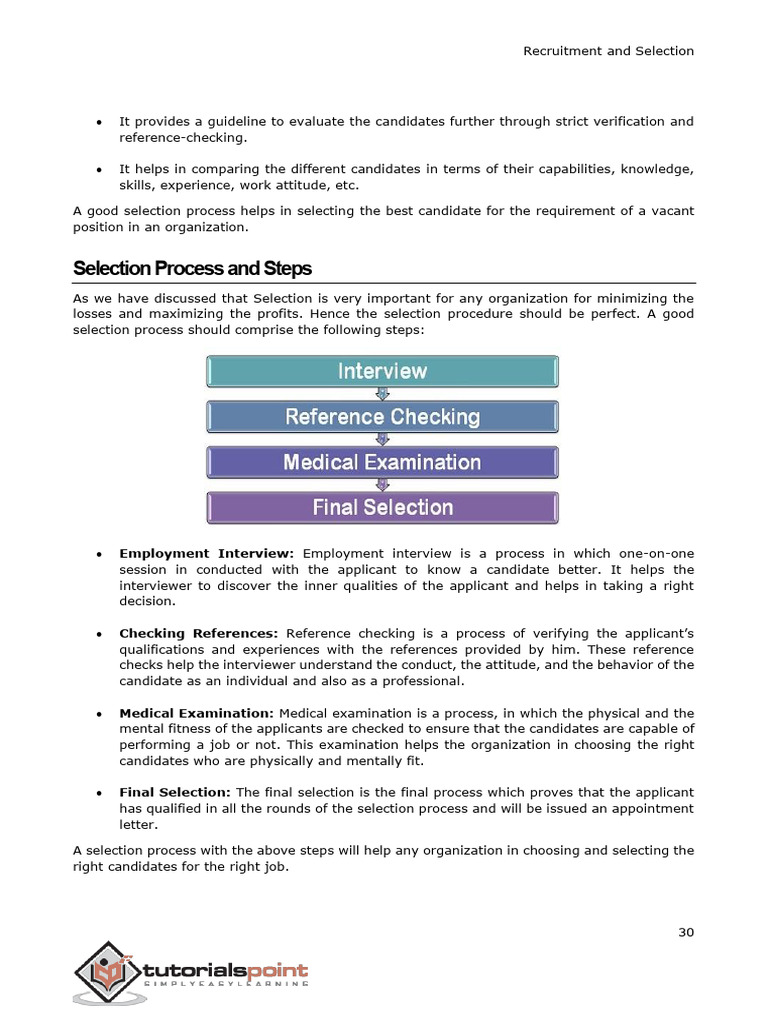 Recruitment and Selection Tutorial-33 | PDF