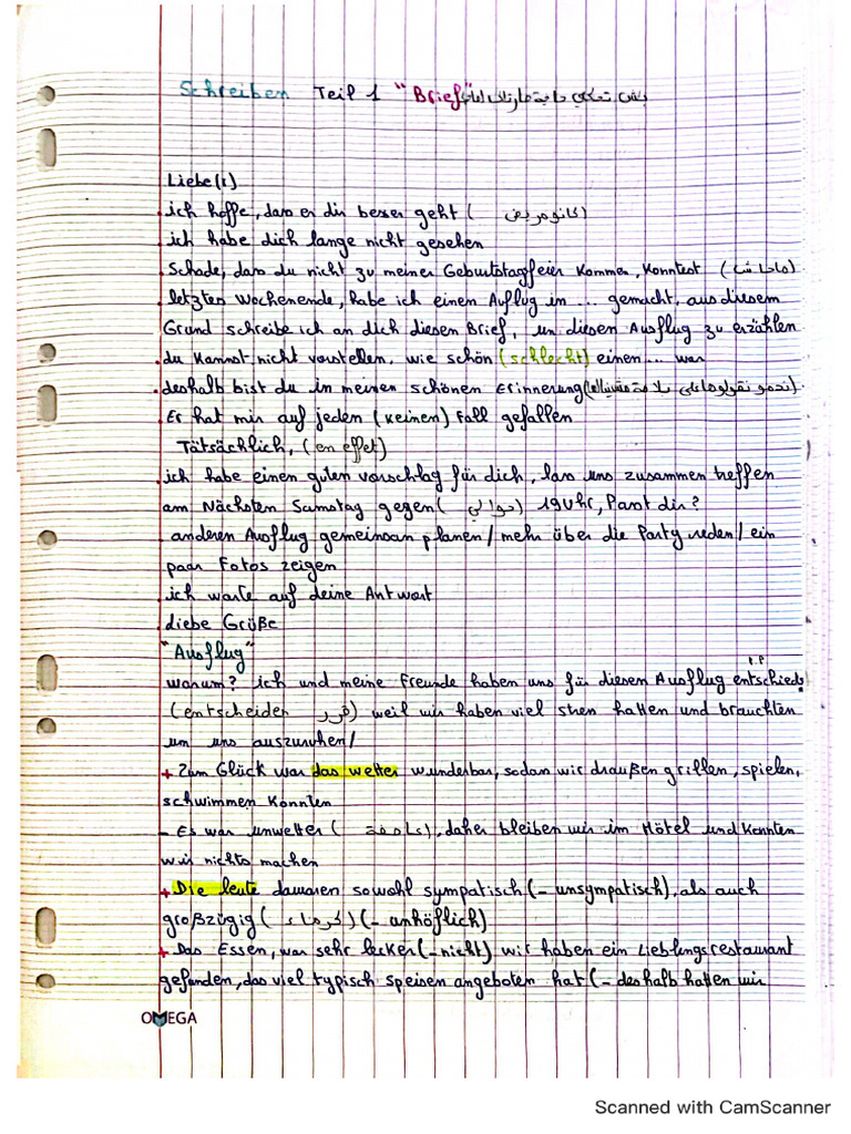 Schreiben B1 ösd Teil 1 Pdf