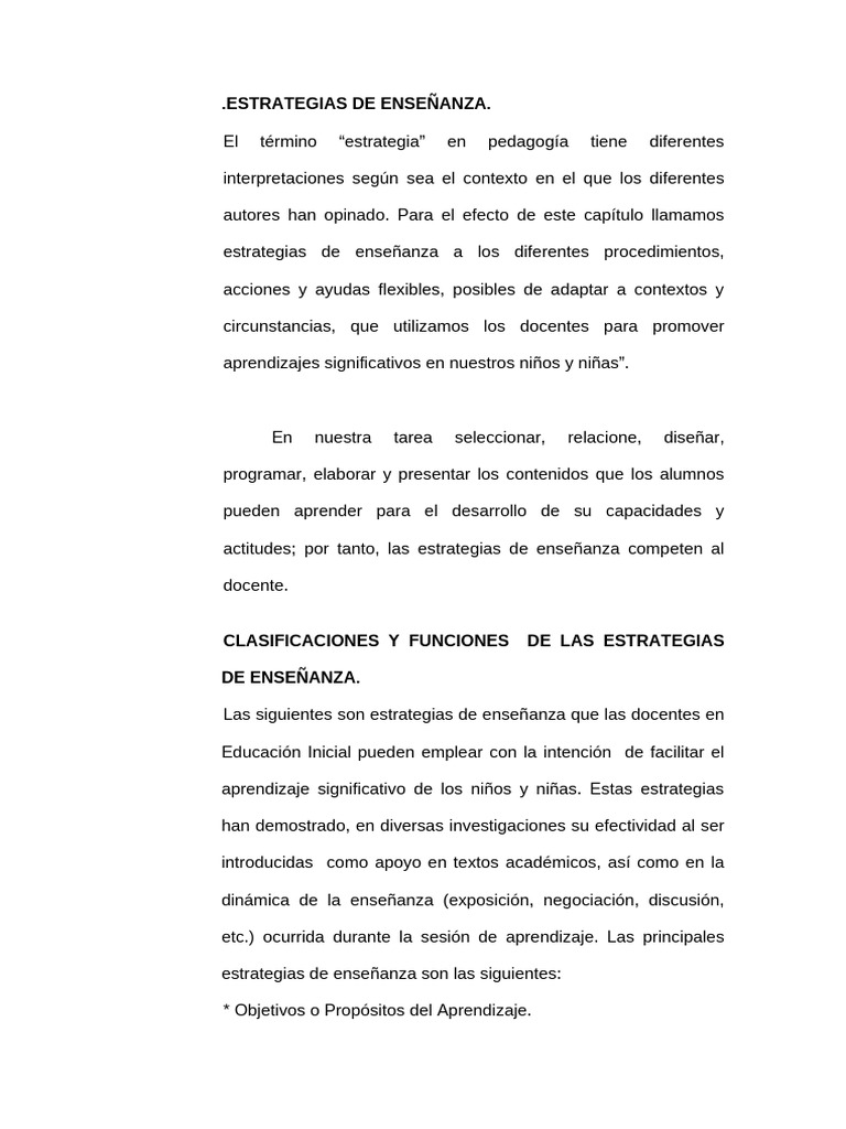 Estrategias de Enseñanza Efectivas | PDF | Aprendizaje | Enseñando