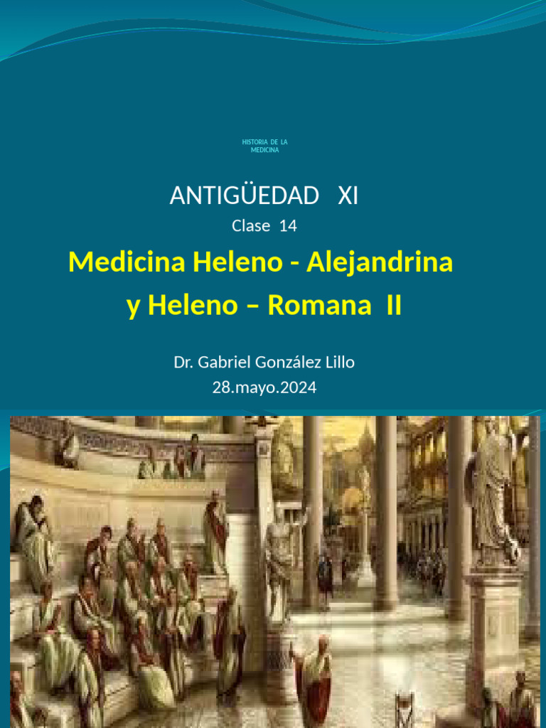 Medicina Heleno Alejandrina y Heleno Romana II | PDF