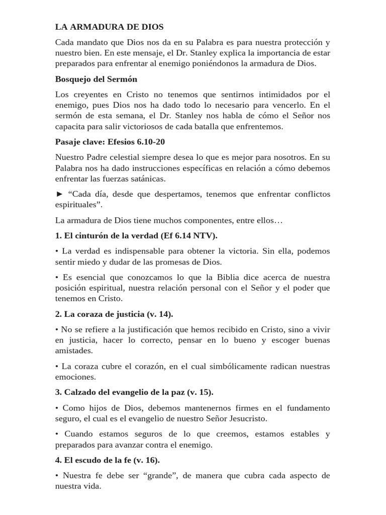 La Armadura de Dios | PDF