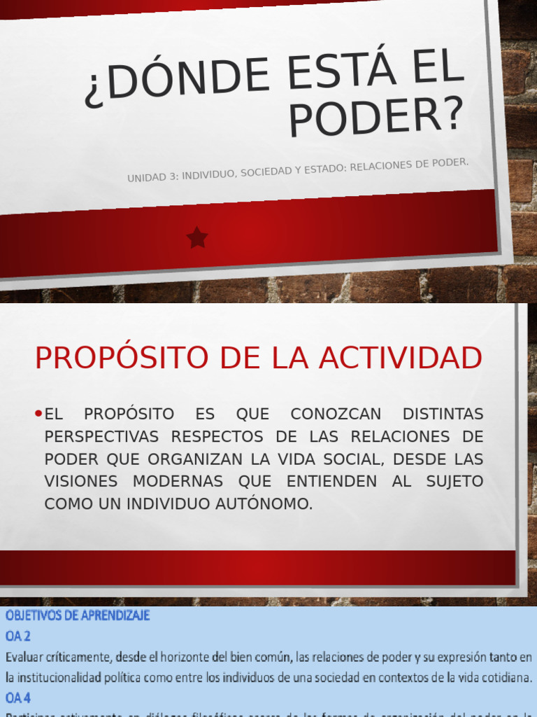 Problematica Lugares Y Formas De Poder