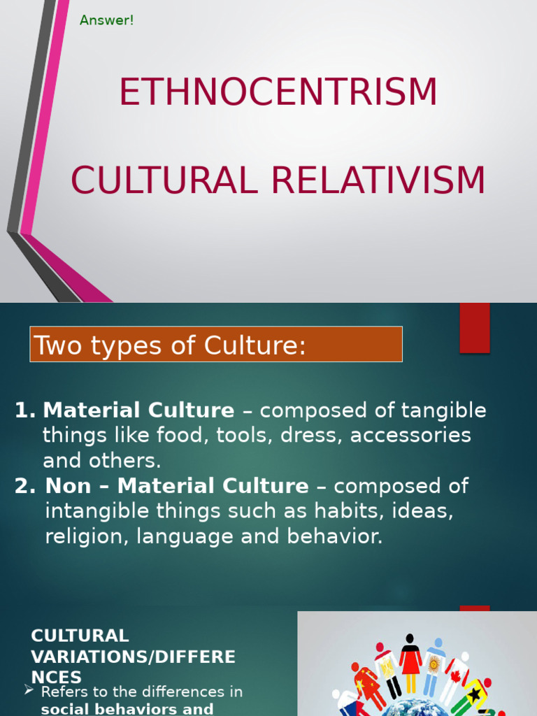 Ethnocentrism and Cultural Relativism | PDF