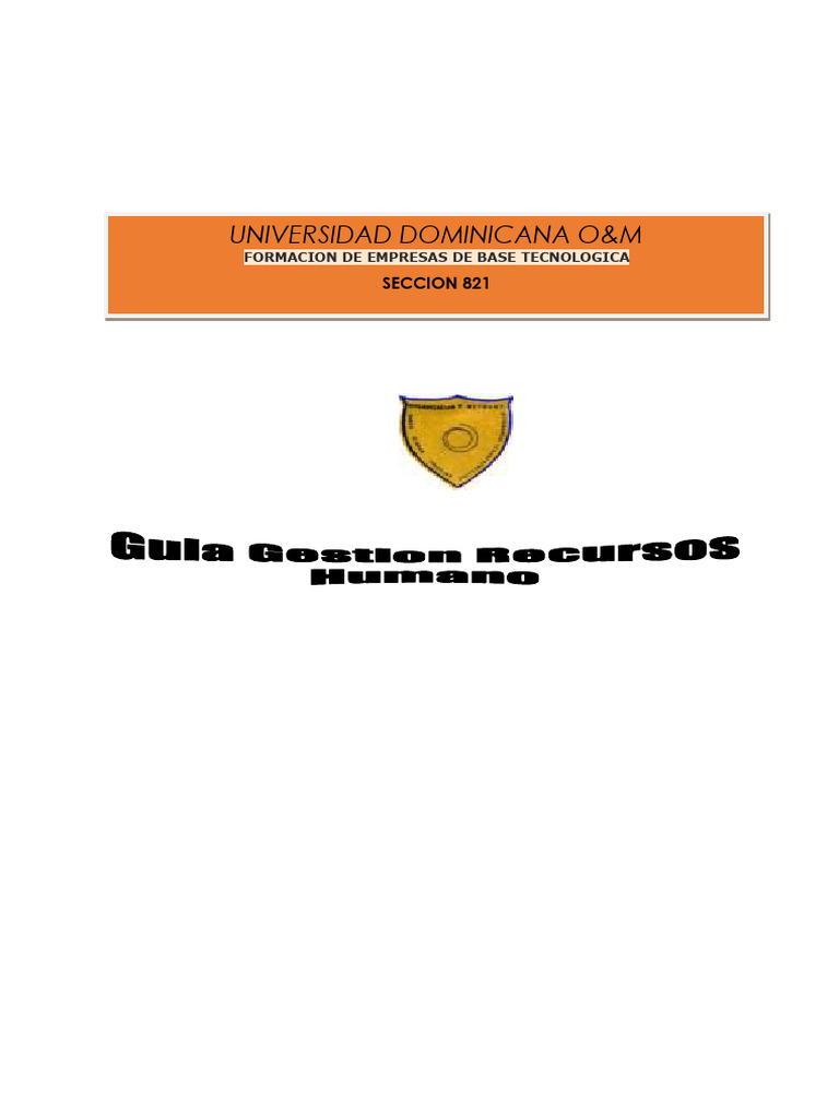 Guia Gestion Recursos Humanos Pdf