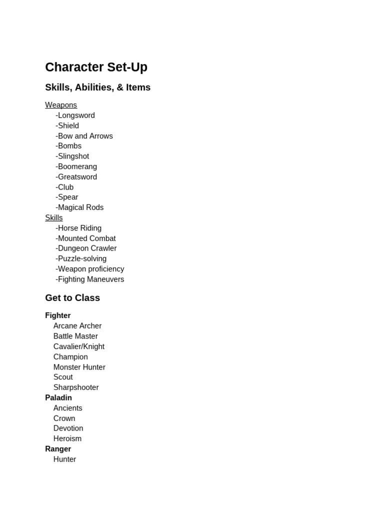 Set Up (Unofficial) | PDF