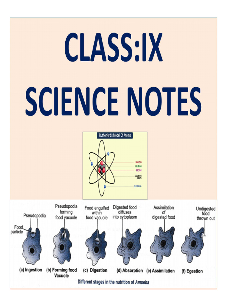 Science Notes 9th STD - 230630 - 195843 | PDF