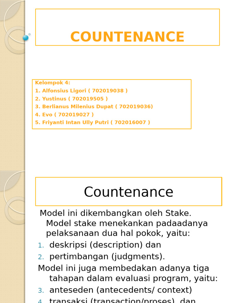 Countenance | PDF