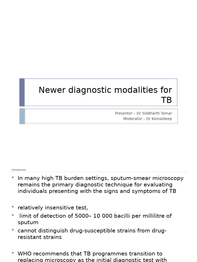 Newer TB Tests | PDF