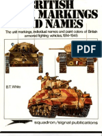 British Tank Markings and Names 1914-1945