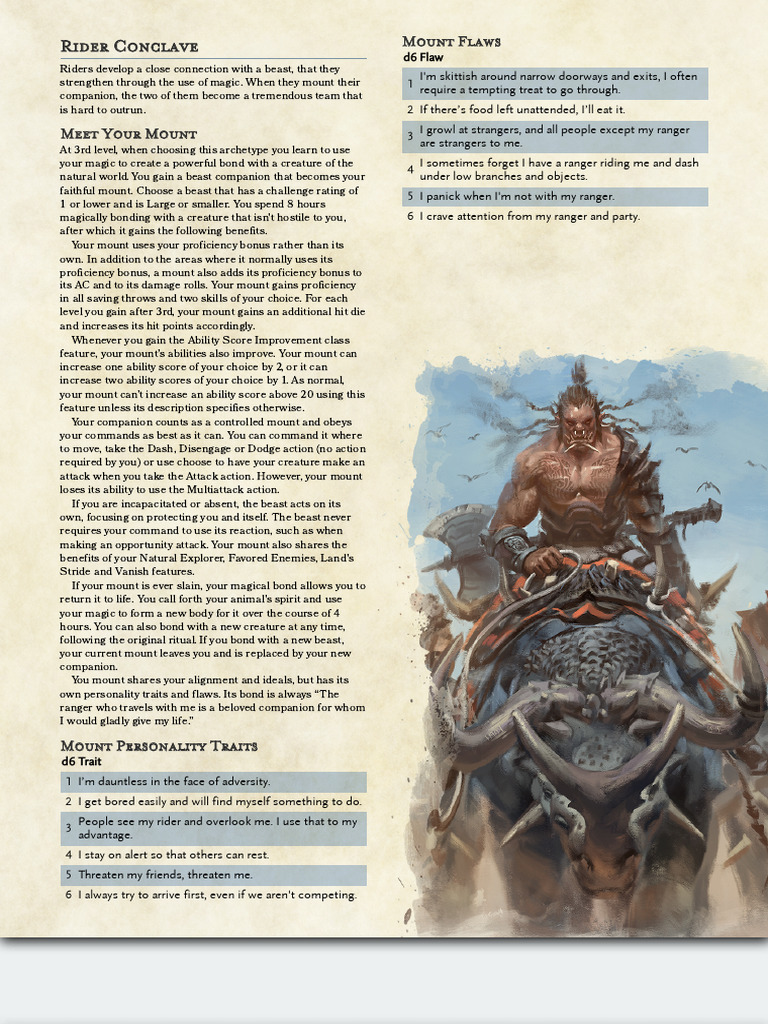 Ranger - Rider Conclave - GM Binder | PDF