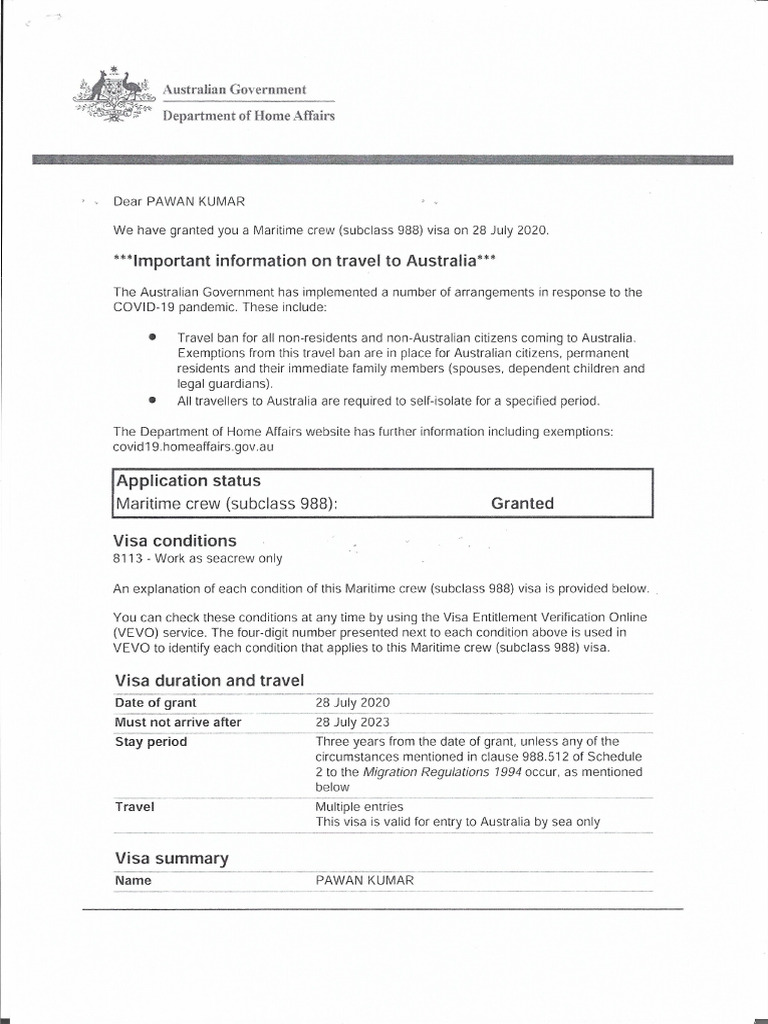 Australian Visa | PDF