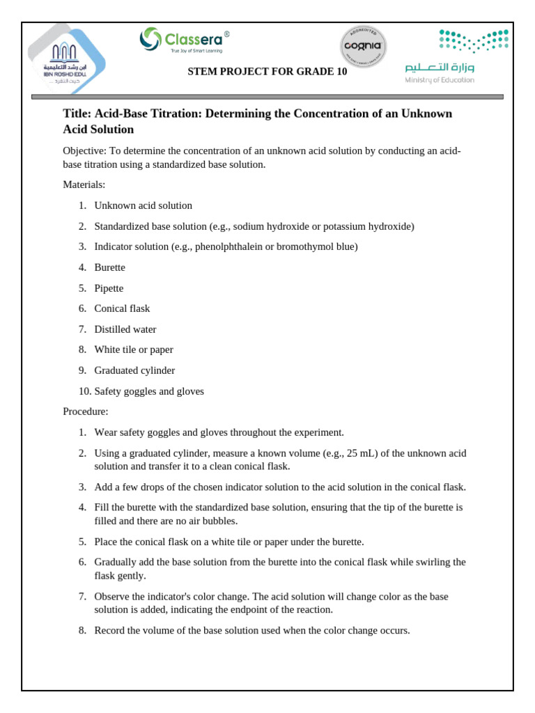 Stem Project For Gr 10 Pdf