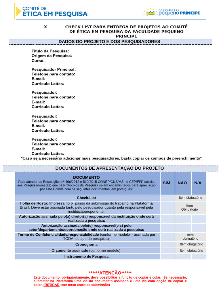 Nova Checklist | PDF