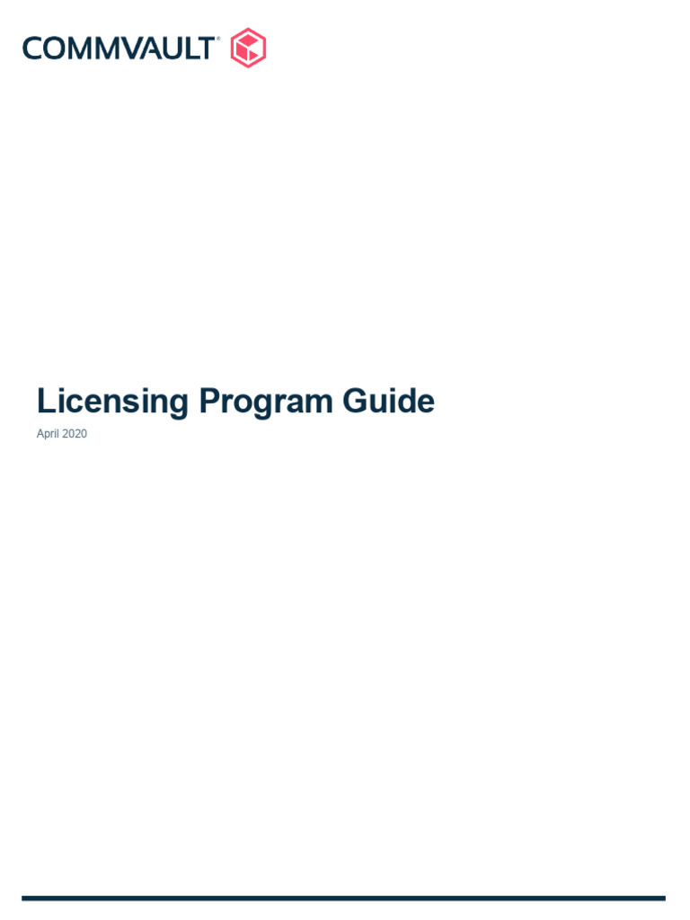 Commvault Complete License Guide | PDF