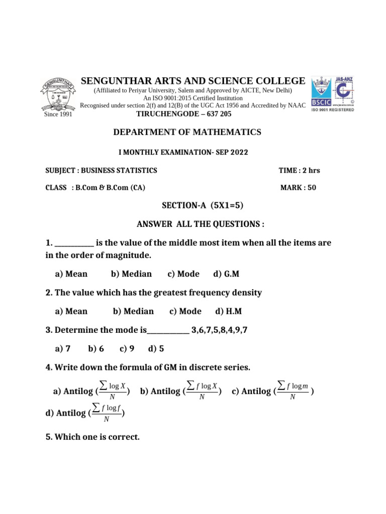 Statistics Pdf Mean Teaching Methods Materials
