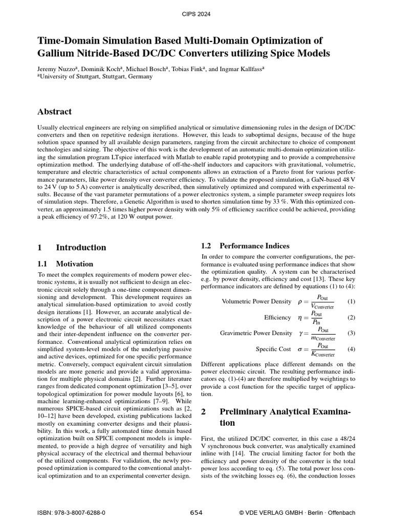 Time-Domain Simulation Based Multi-Domain Optimization of Gallium ...