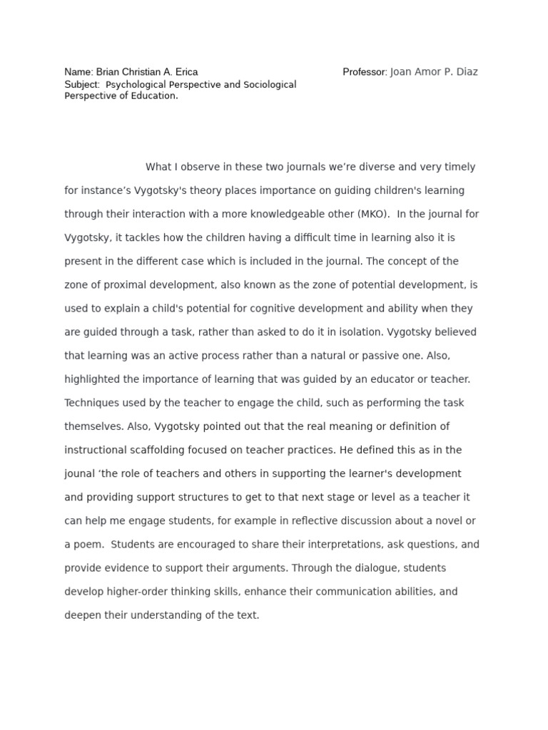 Task Number 3 Journals | PDF | Learning | Science & Mathematics