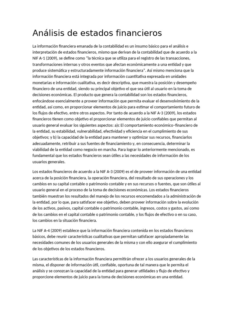 An lisis de estados financieros pdf