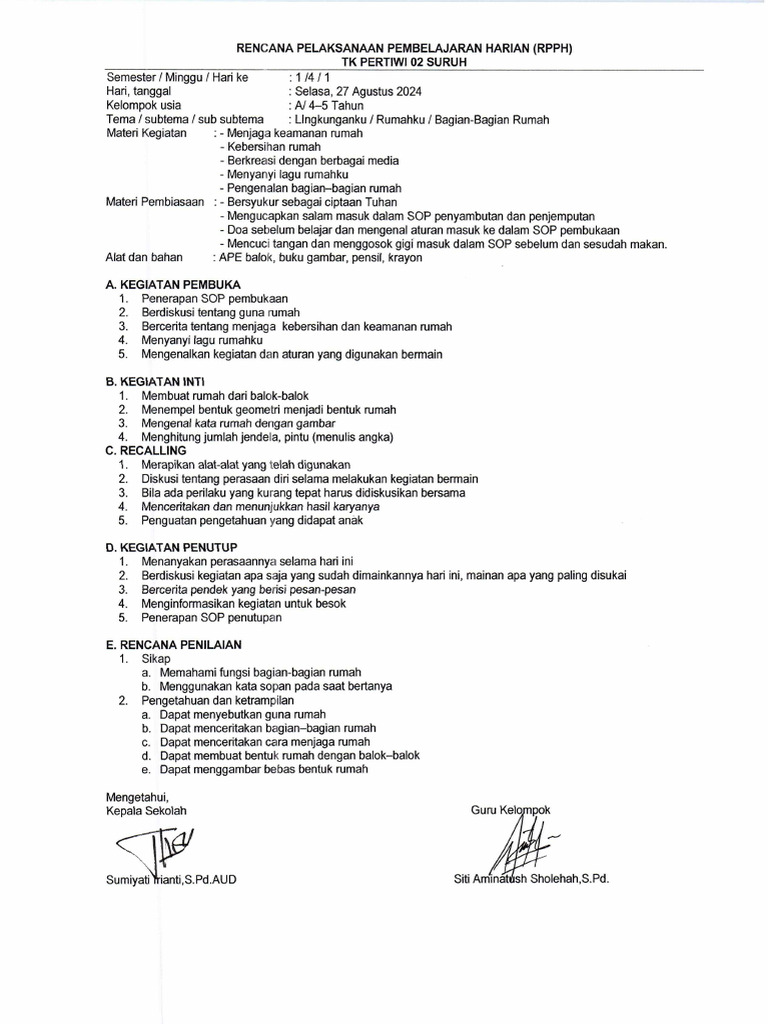 Modul Ajar & RPPH Mina | PDF