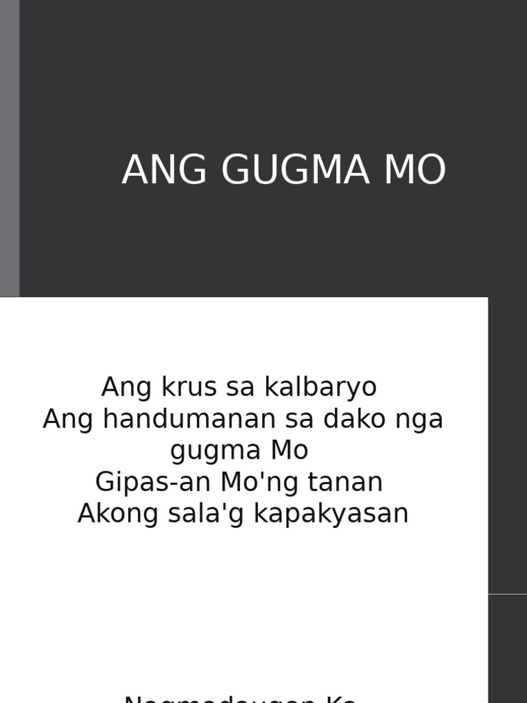 Ang Gugma Mo: Lyrics and Themes | PDF
