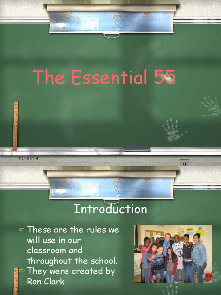 Ron Clark's Essential 55 Classroom Rules | PDF