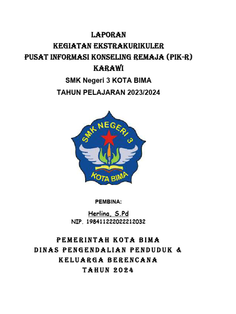 Laporan Kegiatan Ekstrakurikuler PIK-R | PDF