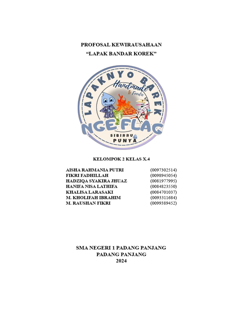 Proposal Kuliner Kel.2 | PDF