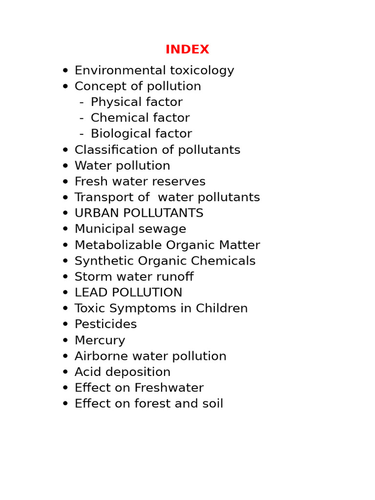 Environmental Toxicity - Water Pollution | PDF | Sewage Treatment ...