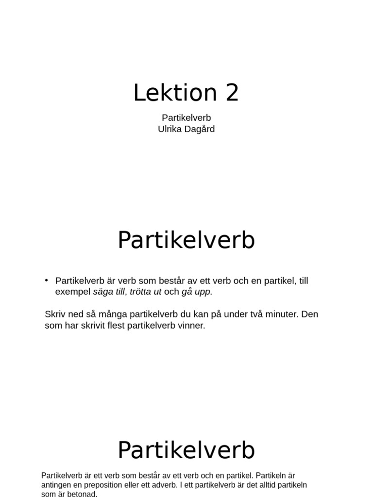Partikel Verb Komma | PDF