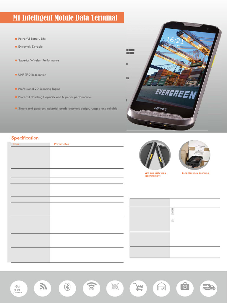 IDPRT M1 Mobile Terminal - Catalog | PDF