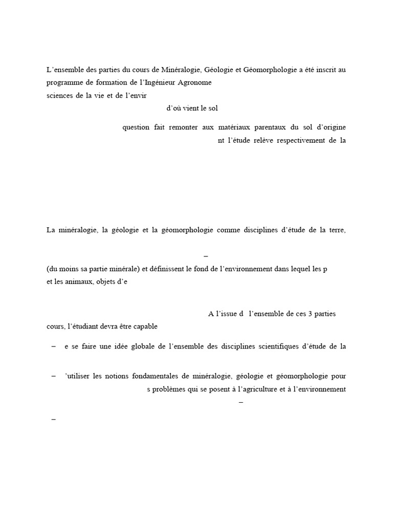 Sciences de La Terre | PDF
