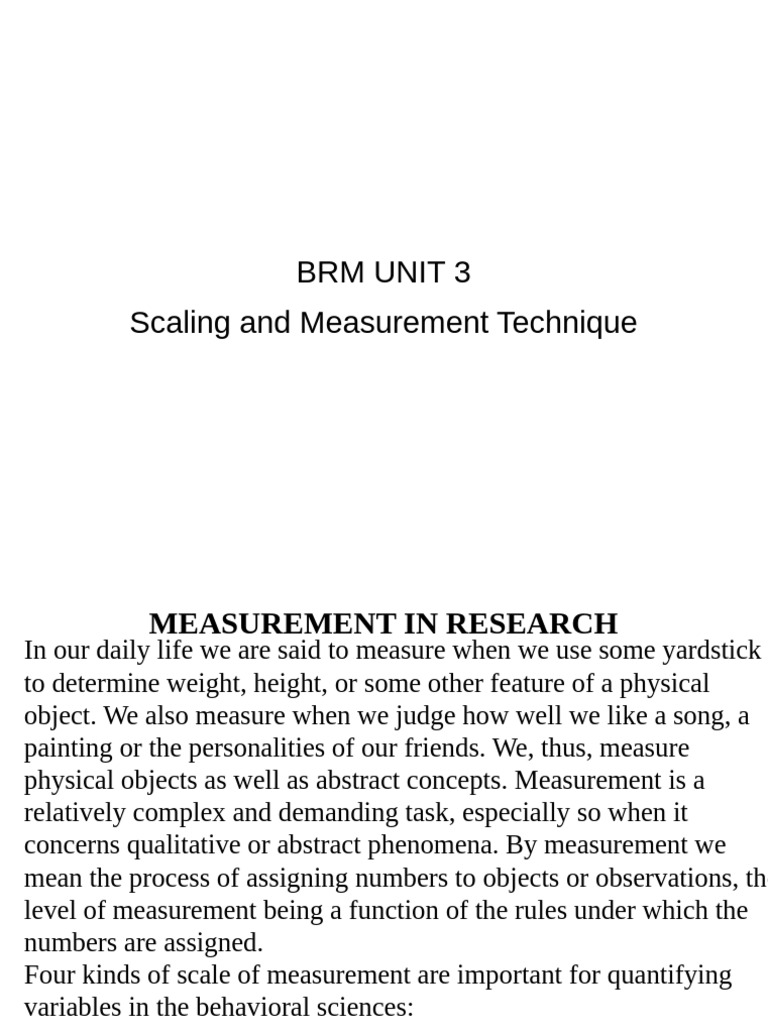 RM Unit 3 | PDF