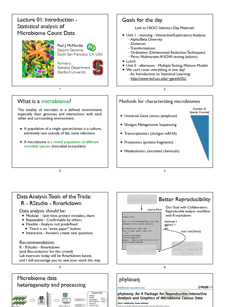 Statistical Analysis of Microbiome Data | PDF | Biological Engineering ...