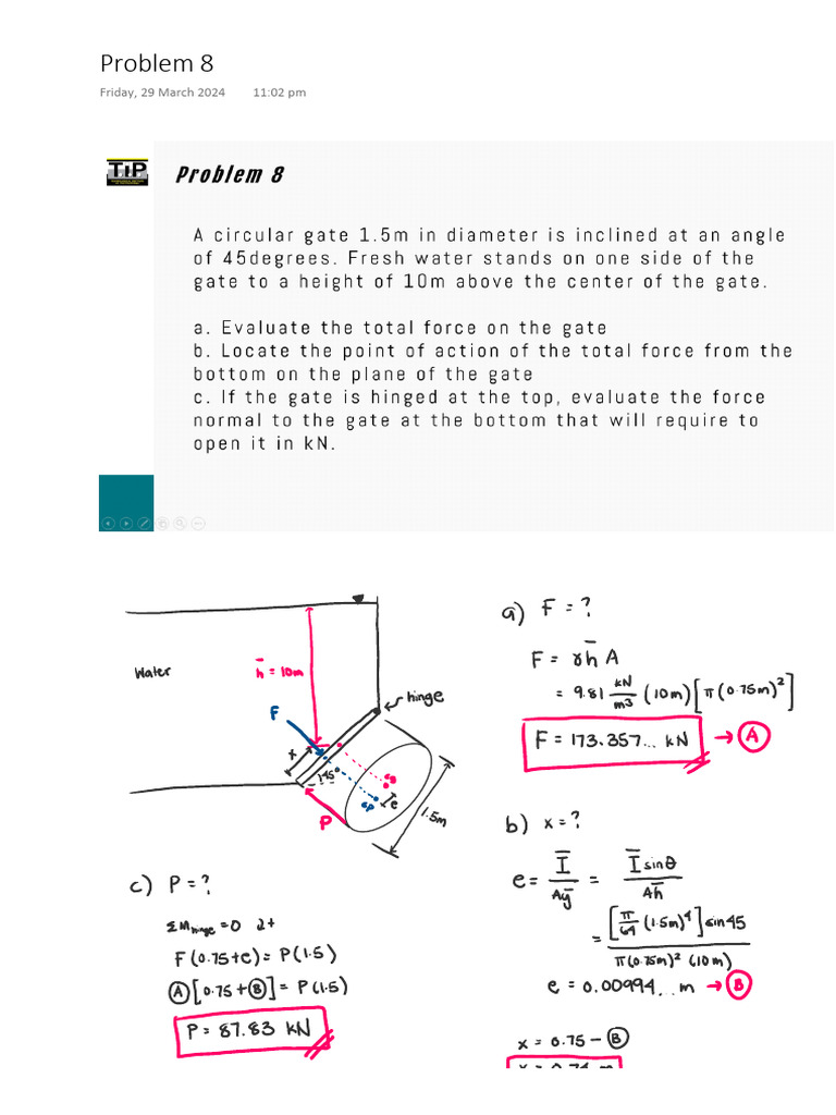 CE 311 Fluid Mechanics (Whiteboard) | PDF