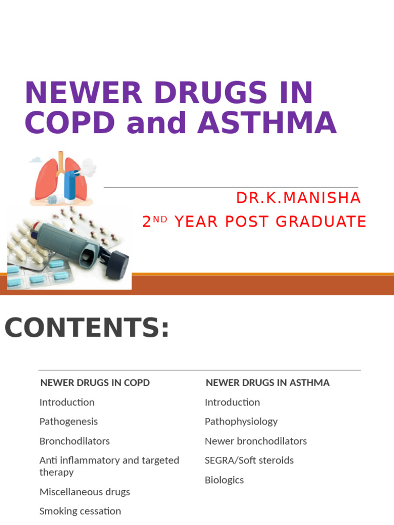 Newer Drugs in Copd and Asthma | PDF