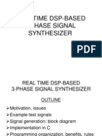 Real Time DSP Based 3phase Signal Synth
