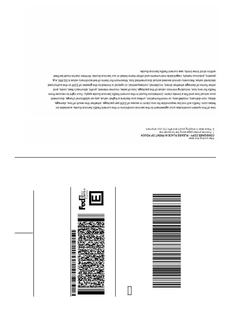 Printing label pdf