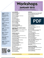 January 2012 Workshop Calendar