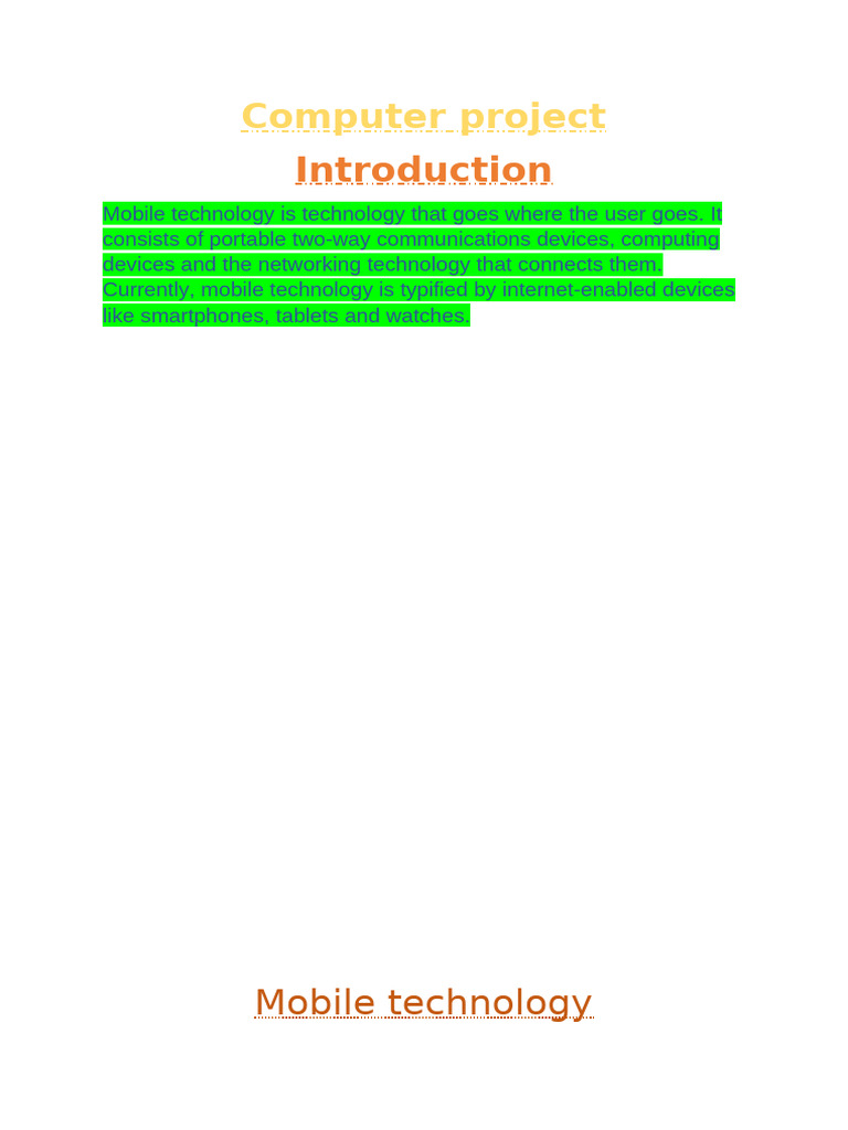 Computer Project | PDF