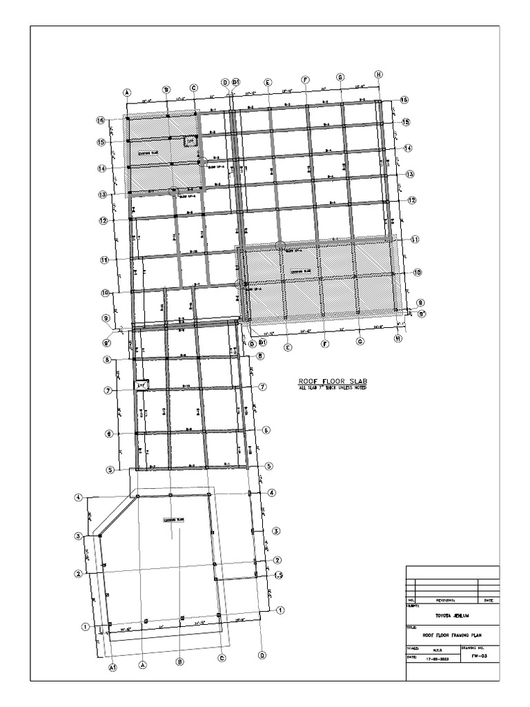 Roof Floor Framing Plan | PDF